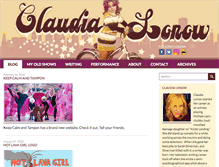 Tablet Screenshot of claudialonow.com